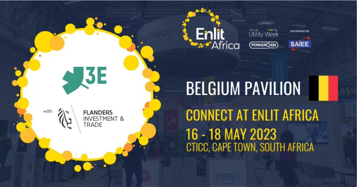 🇿🇦 Meet our Regional Manager Juan Luis Agarrado at the Belgian pavilion at <a href="/EnlitAfrica/">Enlit Africa</a>. 

👉 Book a meeting with him to learn more about 3E's resource assessment, technical advisory, owner's engineering &amp; independent engineering services on eu1.hubs.ly/H03Mtlz0