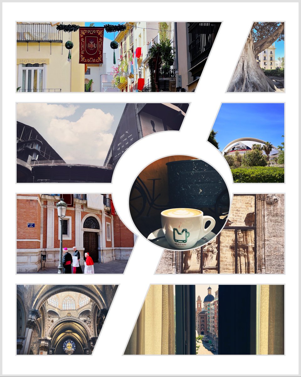 gerrydekker's tweet image. Het 15-jarig bestaan van @Compera werd gevierd in het prachtige Valencia! We werden zaterdagochtend wakker met het uitzicht op de koepel van de San Miguel y San Sebastián kerk!⛪️ De eerste dag ontdekten we de stad na een goede cappuccino op de fiets!🚲

#valencia #15jaarcompera