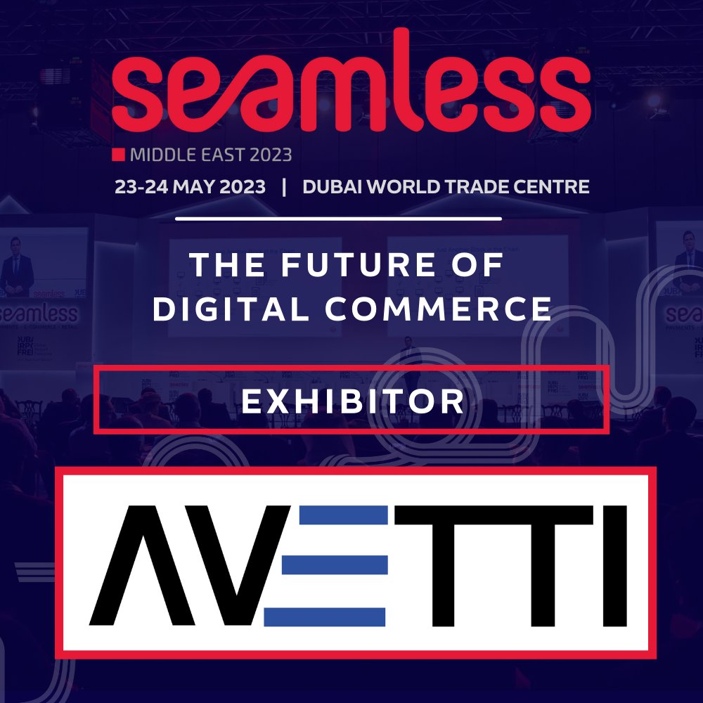 AvettiCom's tweet photo. Looking to expand your reach &amp; increase sales? We're excited to showcase our game-changing technology at the #SeamlessDXB 2023 event. Visit us &amp; discover how Avetti Shop Connect enables you to sell on other eCommerce sites. Register for free: https://t.co/jCng6vGDqu
#ecommerce https://t.co/5CgueS84kr