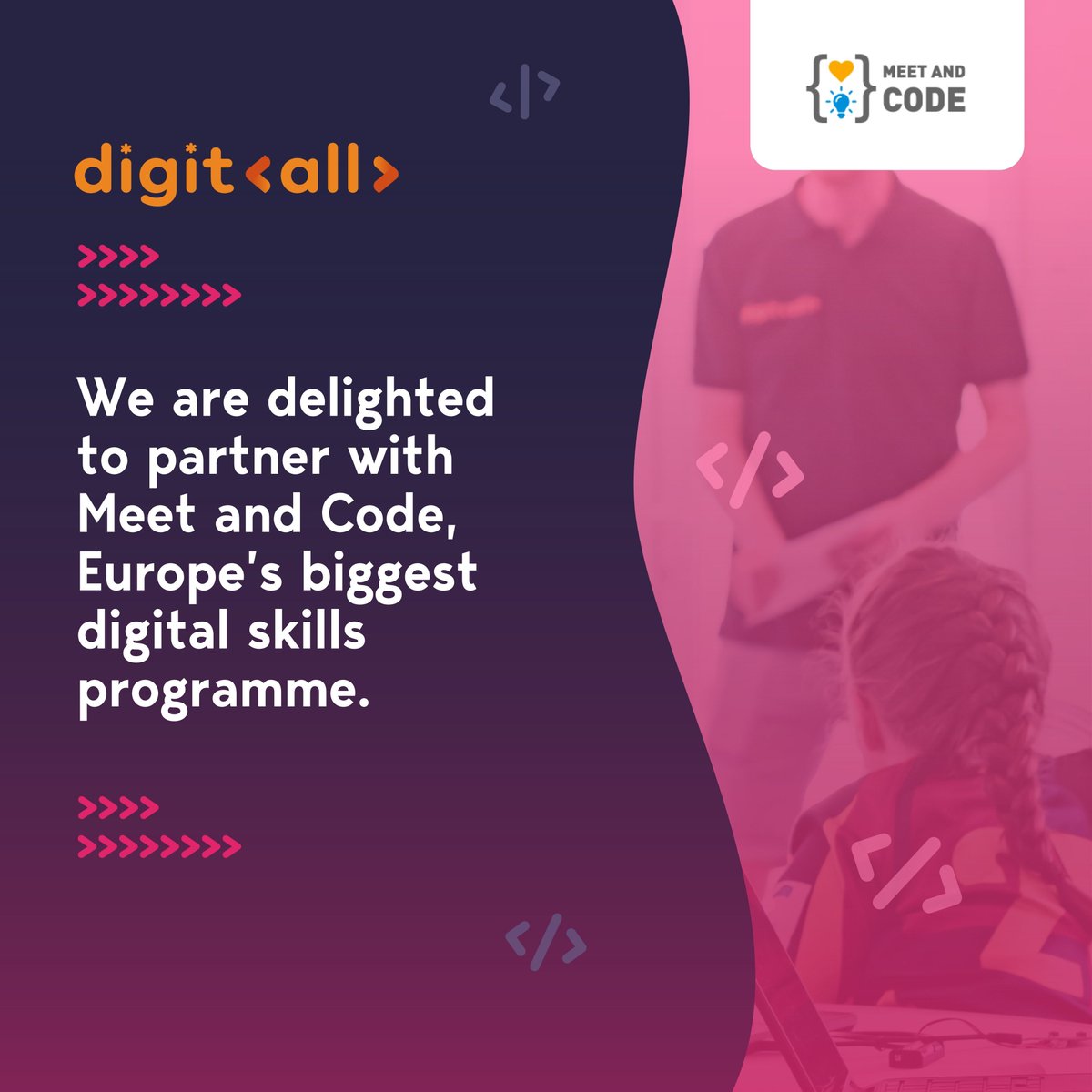 We are excited to partner with Meet and Code, Europe's largest digital skills program. Together, we'll support the continent's goal of ensuring that 80% of its population possesses fundamental digital skills by 2030.

#MeetAndCode #codeEU #DigitalSkills4All #amazonfutureengineer