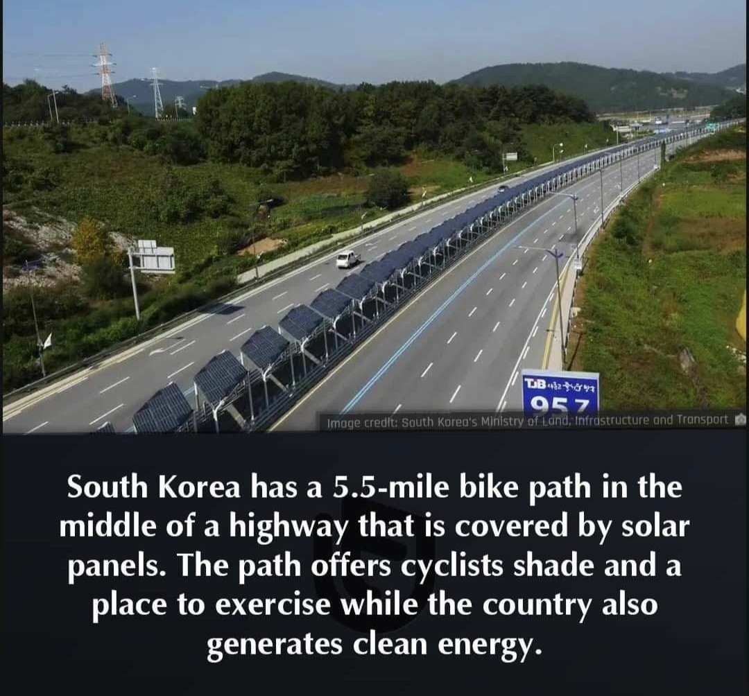 Doutti: imagine it, believe it, dou it!
Bike path covered with solar panels in Korea.
Innovation is about bringing smart change for the #wellbeing of all. 
Focus on wellbeing not on poverty.
#innovation #burundi
fastcompany.com/3048661/this-s…