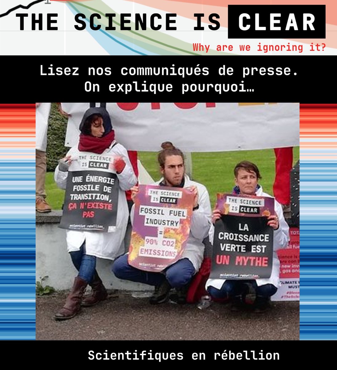 5/5 Lisez nos communiqués de presse. On explique pourquoi… scientifiquesenrebellion.fr/textes/presse/…
#TheScienceIsClear #CarnageTotal