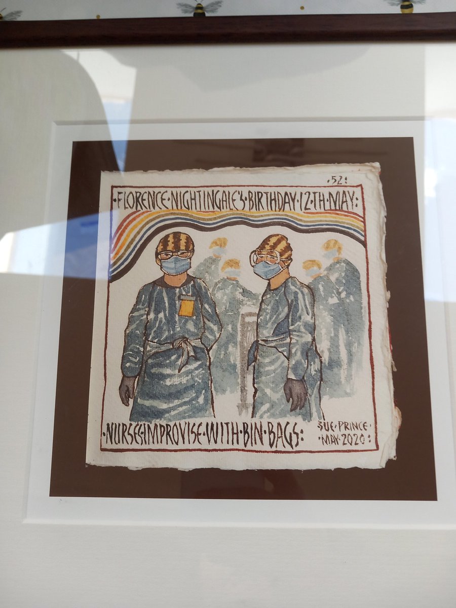 Bit late but happy international nurses day!  Bought this from a gallery near Florence's birthplace last year...a reminder of what we did to help and how we improvise!