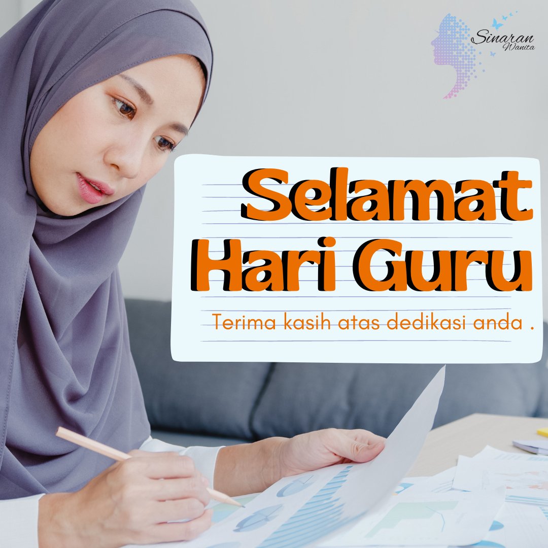 Selepas ibu apa, guru adalah insan yang perlu kita hormati kerana merekalah yang turut sama membentuk budi pekerti kita sebagai manusia. 

Selamat Hari Guru ikhlas dari kami di Sinaran Wanita. 

#SinaranWanita #HariGuru #cikgu #16Mei #pendidik #ilmu #jasamu #terimakasih #May