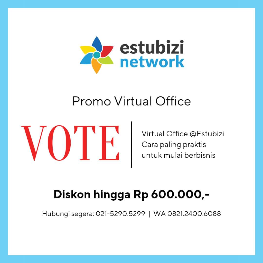 BenRuslanNaba's tweet photo. Halo Founder Startup dan Entrepreneur! Lagi ada #PromoVOTE | Virtual Office @Estubizi nih 😀

#BeraniBerbisnis • Yuk, manfaatkan segera "Promo VOTE" untuk mendukung bisnis kamu.

Pilih Paket VOTE yang kamu perlukan.
#virtualoffice https://t.co/Jvy98O2HgZ