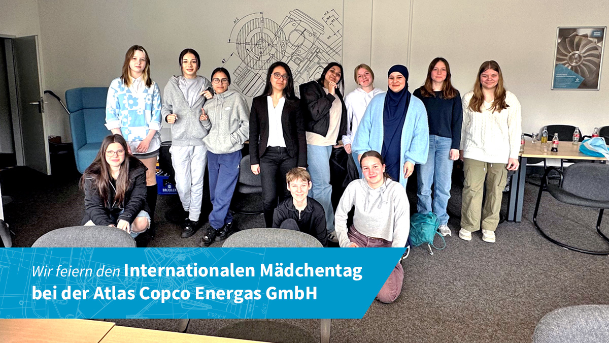 Anlässlich des Internationalen Mädchentags am 27. April 2023 lud die Atlas Copco Energas GmbH Schulmädchen ein, an einer Werksbesichtigung und verschiedenen Aktivitäten mit unseren weiblichen Mitarbeiterinnen teilzunehmen.

#AtlasCopcoGermany #GasAndProcess