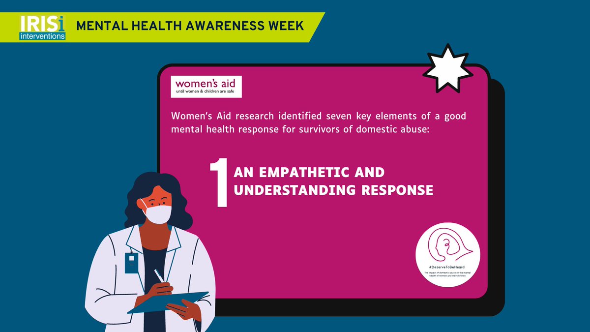 Today starts the #MentalHealthAwarenessWeek! We will join the campaign by sharing the results of <a href="/womensaid/">Women's Aid</a> report “Are you Listening?”, where they identified 7 pillars of a good mental health response for survivors of domestic abuse. Please access: bit.ly/Womens-Aid