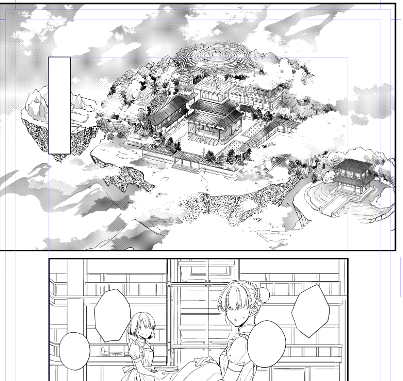 先日建てた家 下のコマまだモブが描いてないですか本気でアシストさんほしいかもしれない😇