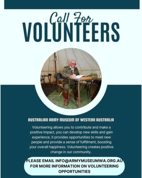 It's #volunteers week so here's a shout out to our mates <a href="/armymuseumwa/">Army Museum of WA</a> who would love to hear from anyone in the #community keen to support them.
I'm tempted!
I virtually grew up here when they were on Bulwer St, my Dad loved it so much💚

#NVW2023 #milhistory #changemakers #army