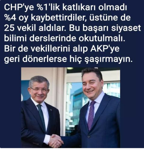 Tıpış Tıpışcılar seçtiğiniz adamlar diğerleri ile birlikte 34 milletvekili çıkardılar