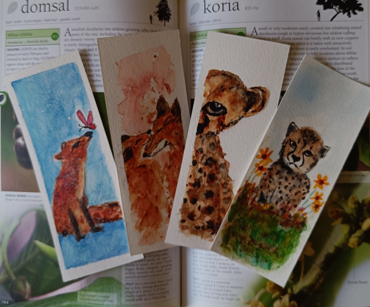 The Gouache and Watercolor sets of handpainted bookmarks. All original work. DM to purchase. Share to support my art. #SmallBusinessWeek Follow #ArtbyTee. #giftideas #giftitems #bookmark #bookmarks #handmadegifts #BookTwitter #booklovers #gifts #ArtLovers #artistsupport #buyart