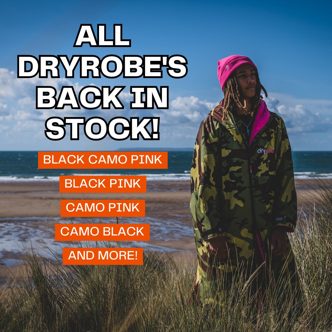 mytristore's tweet image. All Dryobe's - All Sizing and Colours are back in stock!
The world's most versatile changing robe.
Get yours today at ow.ly/ogrM50OmFYW

#dryrobe #dryrobeterritory #changingrobe #AllColoursAndSizing #Swimmers