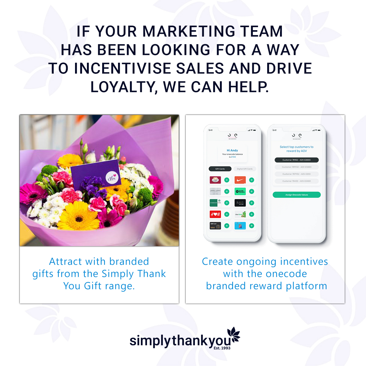 stycorporate's tweet photo. Looking to boost sales and drive customer loyalty? Our team has just what you need! With our help, your marketing team can elevate your customer experience and keep your brand top-of-mind. Contact us today to learn more! #customerincentives #brandloyalty #gifts #rewardplatform https://t.co/OVo1LDMVlu