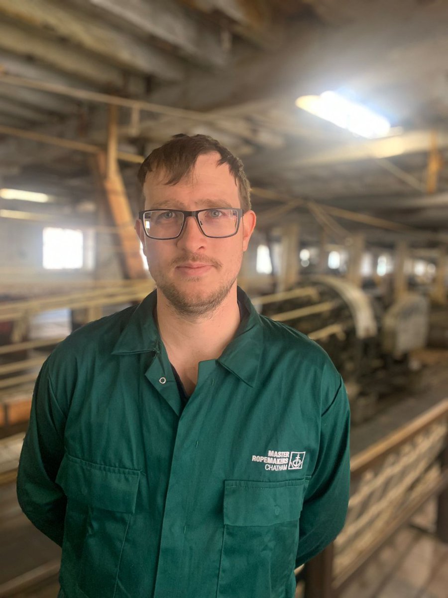 DockyardChatham's tweet photo. Meet new Visitor Experience #Ropemaking Assistants, Robert Laine-Shaw and Nikki Lowe. These new roles will improve your Dockyard day out and expand on the collaboration between our visitor experience and ropemaking. Find out more in our latest blog 👉 https://t.co/EbiUp8ebh2 https://t.co/YALU7httol