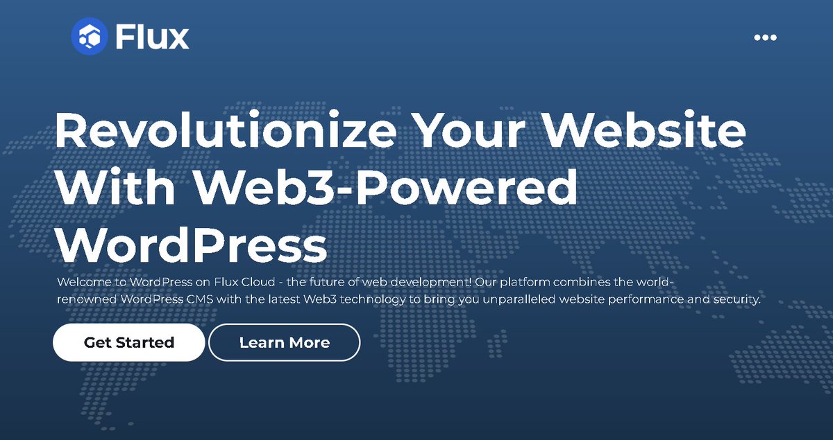 Smr91Edgar's tweet photo. Thanks to $Flux, business owners, #developers, and other users can now run their #WordPress #websites on a vast, #decentralised cloud infrastructure, without fear of deplatforming or censorship by centralized authority.

Get started now: https://t.co/bsxc0f7xAQ

#Web3 @RunOnFlux https://t.co/QKdCNDKWRx