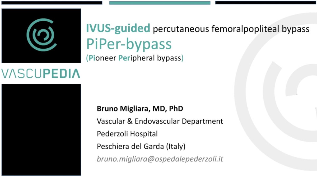 Vascupedia_com's tweet photo. New #recordedcase @ #Vascupedia
▶️ PiPer-bypass - IVUS-guided totally percutaneous femoral-popliteal bypass | Bruno Migliara🇮🇹
Link: https://t.co/wHByta9rjb
@vascularIR @YsaAugust @monteromiguel @_backtable @AnahitaDua @HadyLichaaMD @FadiSaab17
#MedEd #Education #technicalnote https://t.co/i2AJ1NG8GK