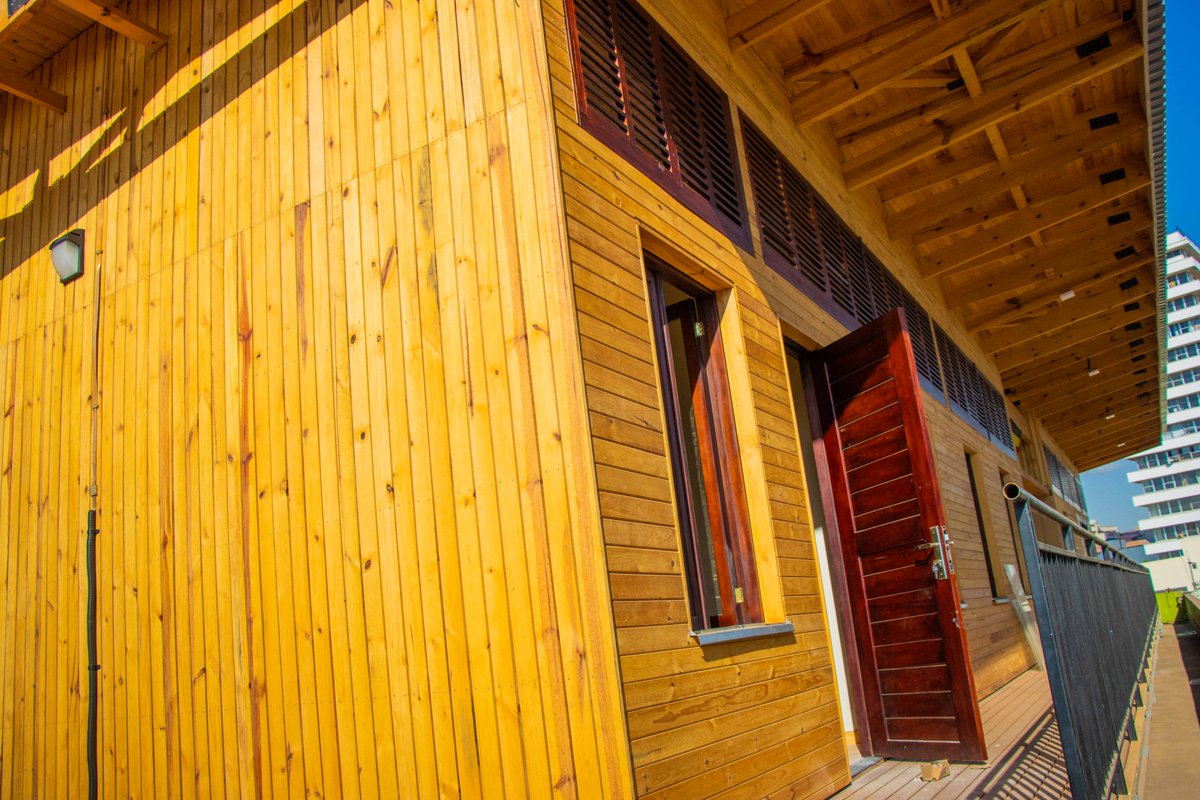 FairventuresUg's tweet photo. "Join us in the fight against climate change! Our timber innovation center in the heart of Kampala aims at  bringing together key players  to promote sustainable mass timber construction as a greener alternative to steel and cement. #ClimateAction" https://t.co/F6NktpOfG2