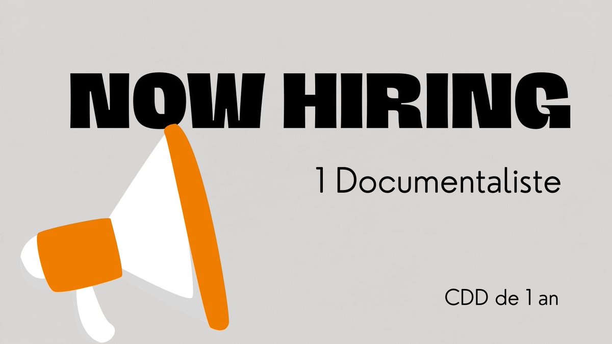 📣 Nous recrutons 1 documentaliste pour une durée d'1 an institutminestelecom.recruitee.com/o/documentalis…
Faites passer l'info !! #emploi #documentaliste