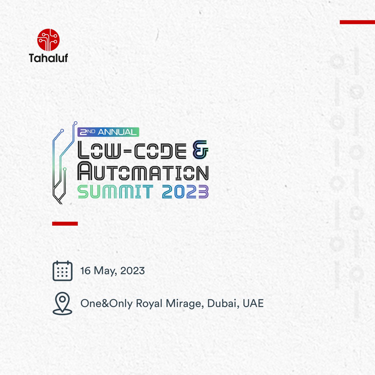 We are taking part in the 2nd Annual Low-Code and Automation Summit.

Join us and discover @Maestro_Blocks, our low-code platform with advanced business process management capabilities, and find out how it can enhance efficiency and revolutionize business processes.

Don't miss…