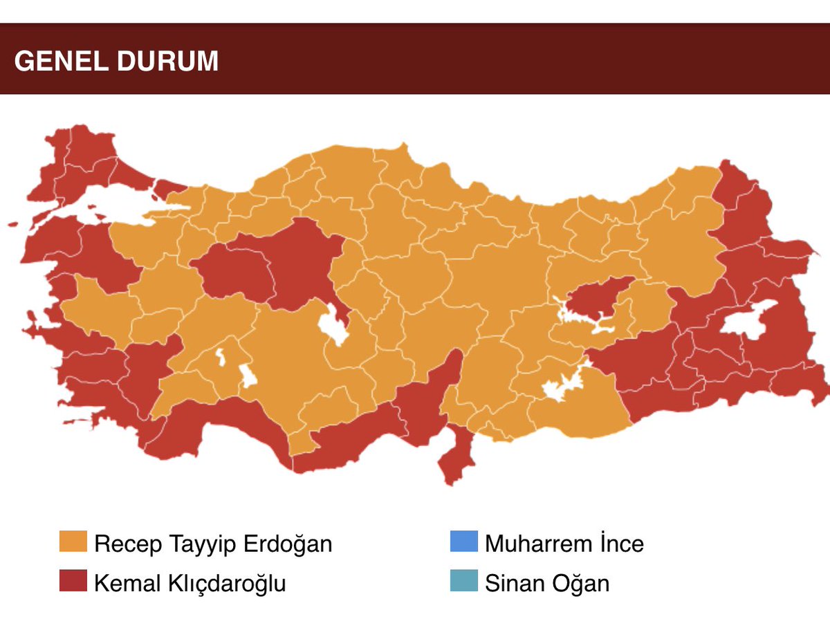 Anlık tablo. Hatay sarı da kalabilirdi, asla şaşırmazdım. Binlerce hemşerim öldü, binlercesi şehri terk etmek zorunda kaldı. Ve giden herkesin yerine "bir başkası" zaten getirildi. Böylesine büyük bir yıkım yaşamasına rağmen mücadelesini bir gün bırakmayan bir şehir için