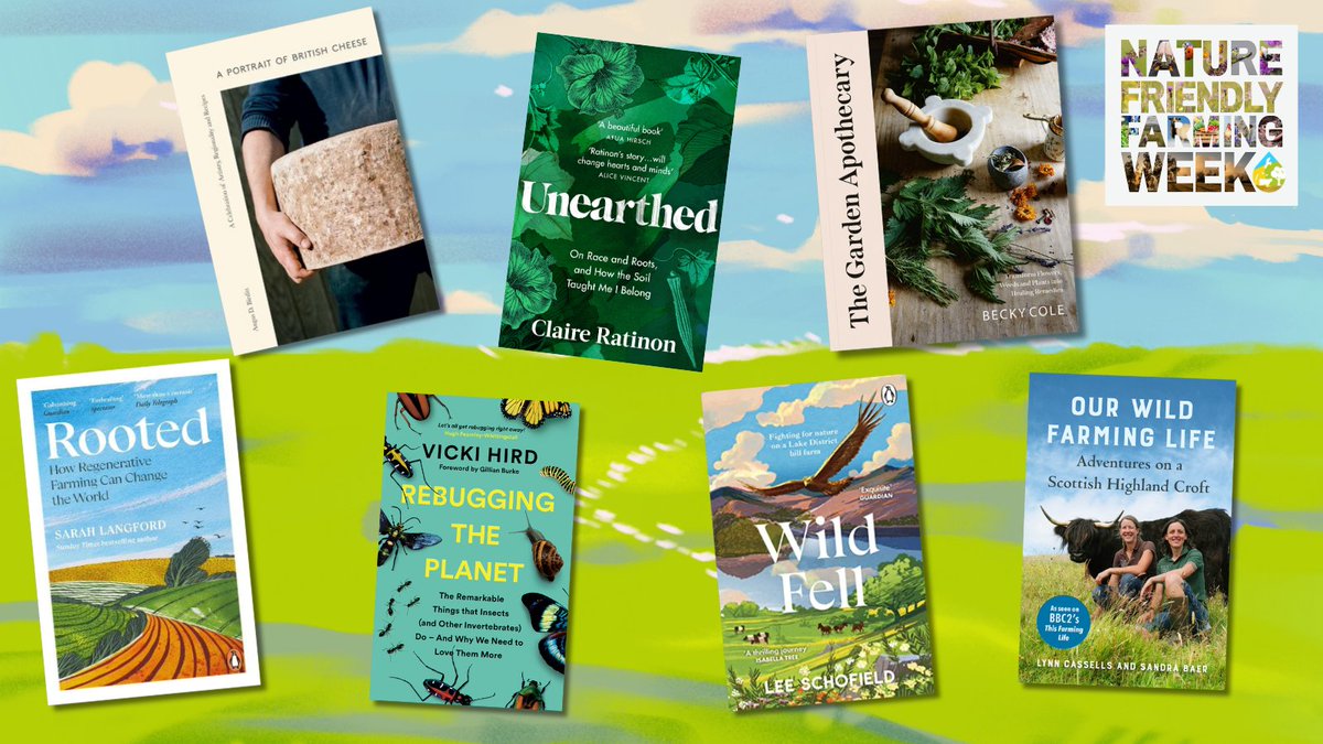 Nature Friendly Farming Network (@nffnuk) on Twitter photo #NatureFriendlyFarmingWeek competition! 🎉
Your chance to win:
🪴Unearthed <a href="/claireratinon/">CLAIRE | RATINON</a>
🧀A Portrait of British Cheese <a href="/OurIsles/">Angus D. Birditt</a>
👩🌾Rooted @sarahlangfordwrites
🌼The Garden Apothecary
🐮Our Wild Farming Life
🐞Rebugging the Planet <a href="/vickihird/">Vicki Hird MSc FRES 🐝🦋 🍃💚🍃</a>
⛰️Wild Fell @leeinthelakes
1/2 #NatureFriendlyFarmingWeek competition! 🎉
Your chance to win:
🪴Unearthed <a href="/claireratinon/">CLAIRE | RATINON</a>
🧀A Portrait of British Cheese <a href="/OurIsles/">Angus D. Birditt</a>
👩🌾Rooted @sarahlangfordwrites
🌼The Garden Apothecary
🐮Our Wild Farming Life
🐞Rebugging the Planet <a href="/vickihird/">Vicki Hird MSc FRES 🐝🦋 🍃💚🍃</a>
⛰️Wild Fell @leeinthelakes
1/2