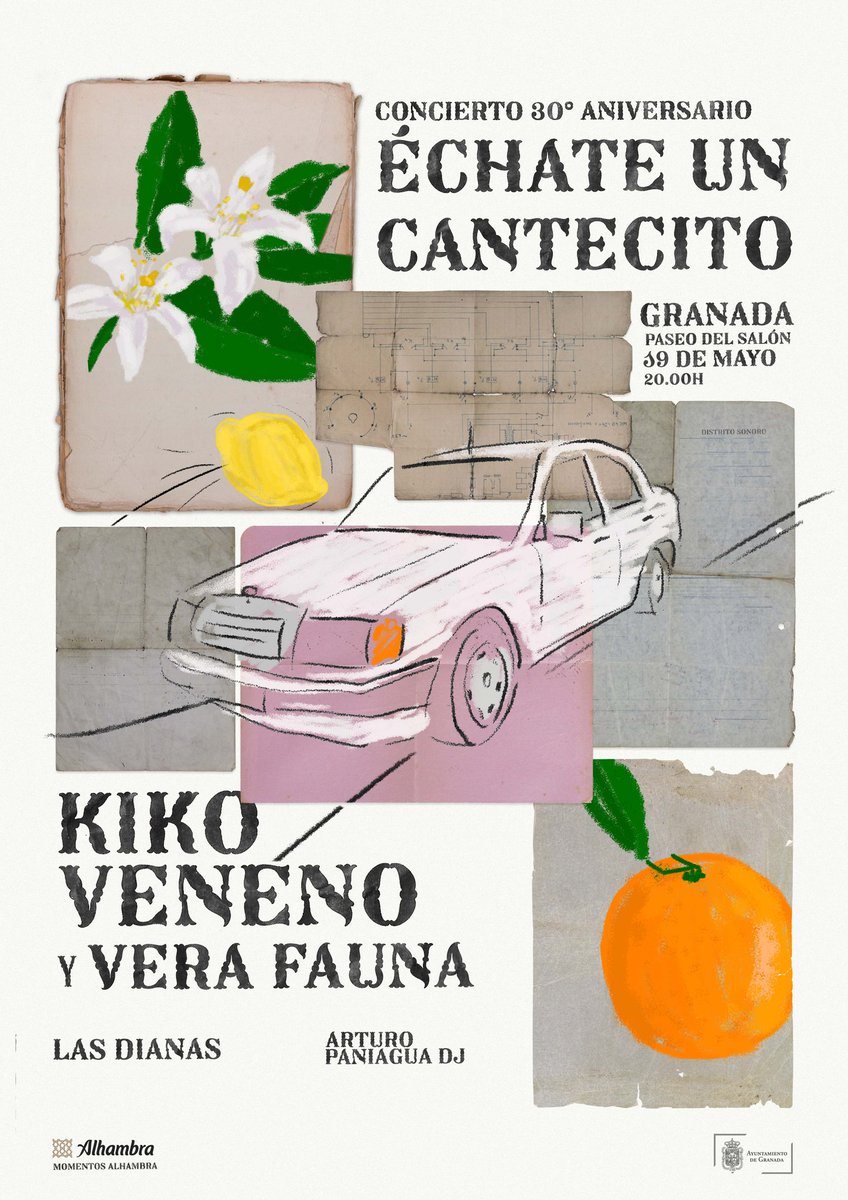 VeraFauna's tweet photo. Este viernes estaremos en Granada homenajeando el mejor disco del mundo junto a su autor, @KikoVeneno. Es público, en la calle, gratuito 😘 https://t.co/xAbV1Z0zsQ