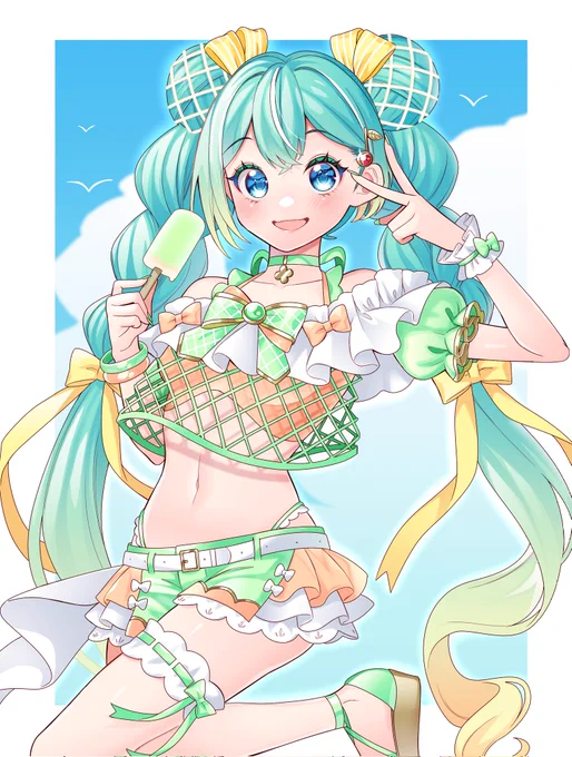夏のメロンミクさん
