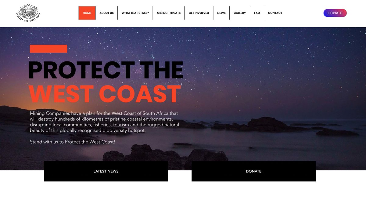 Stoked to be resuming my position on the media team for Protect The West Coast as Content and Communications Manager. PTWC is a South African NPO focused on protecting the fragile ecologies on the Cape West Coast from unregulated mining. protectthewestcoast.org