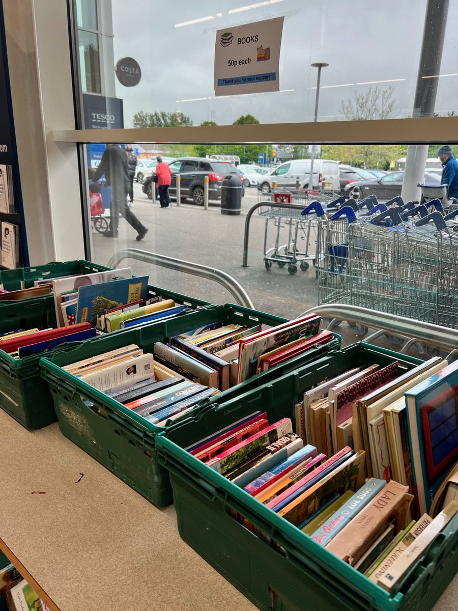 Everyone needs books! All proceeds from This table at Tesco in Dereham are raising funds for <a href="/MidNorfolkSing/">Mid-Norfolk Singers</a> 
Only during the month of May!
Thank you <a href="/Tesco/">Tesco</a>