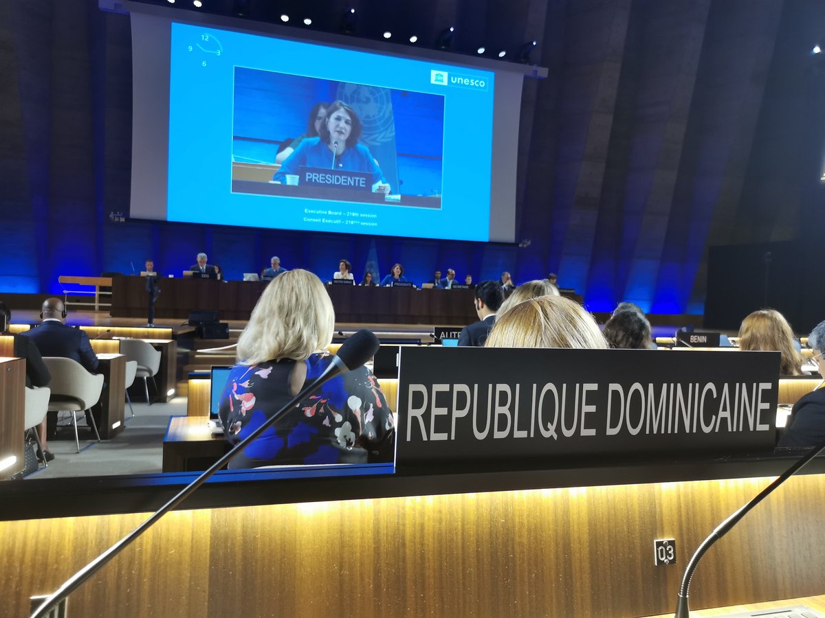 216 Sesión Consejo Ejecutivo #UNESCO 216 Session Executive Board #ExecutiveBoardUnesco #RepúblicaDominicana #MIREX #DominicanRepublic #PermanentDelegationDominicanRepublic