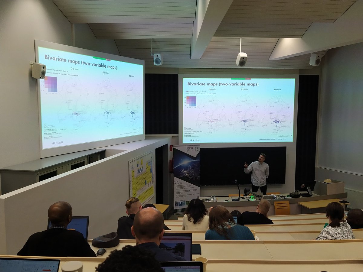 @MPonkanen introduces a national level study about the equity of access in #Finland using open-source tools #r5r #r5py 🤓🌍 Results from a fantastic awarded Master's thesis <a href="/AaltoUniversity/">Aalto University</a> 🏆 <a href="/chrxf/">Christoph Fink (he/him)</a> <a href="/UrbanDemog/">Rafael H. M. Pereira 🚡 Urban Demographics</a>