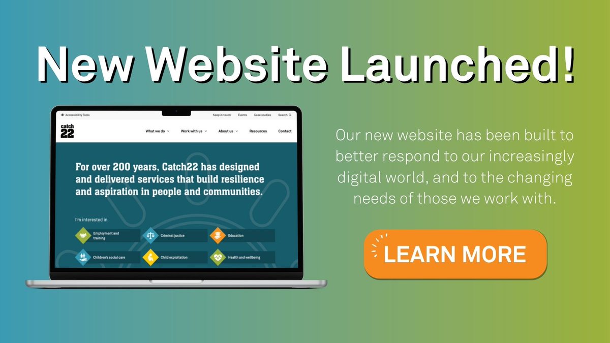 We are delighted to re-launch our website! Following user research involving service users, commissioners + professionals alike, our new website better responds to the digital world and the changing needs of those we work with.
 
➡️ Discover our new look: ow.ly/o2G650OnC8r