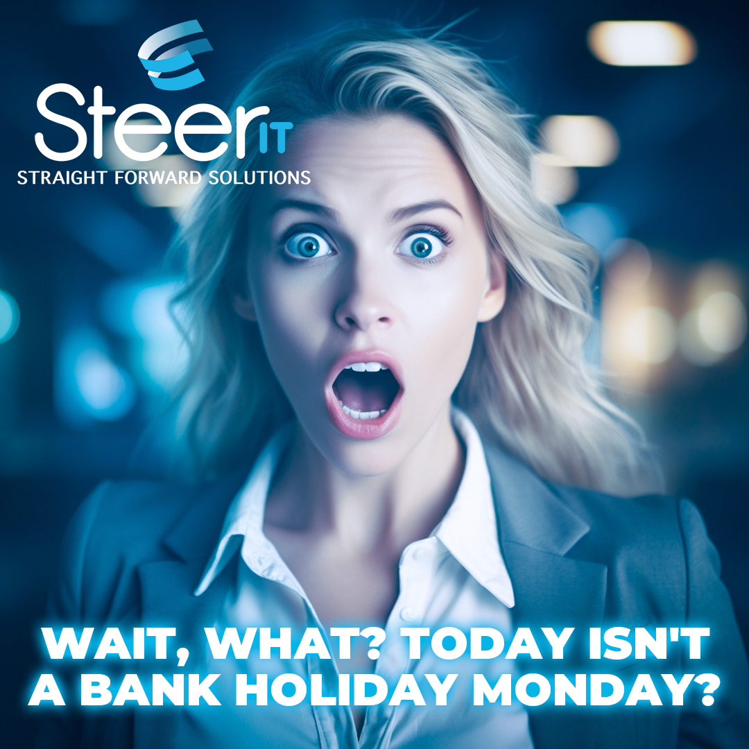 steerits's tweet image. Unfortunately, it's not a bank holiday Monday, but let's not let that dampen our spirits! And here's to a productive week ahead.💪
#SteerIT #ManagedITServices #Productivity