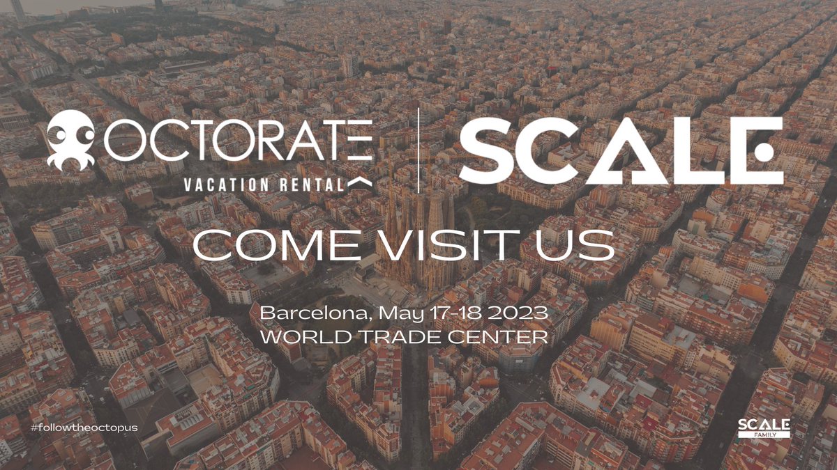 Join us at #ScaleRentalsShow, Barcelona, May 17-18! Discover how Octorate can transform your rental business with innovative solutions. 

Let's revolutionize the industry together. #followtheoctopus #rentalindustry

🐙 See you in Barcelona!