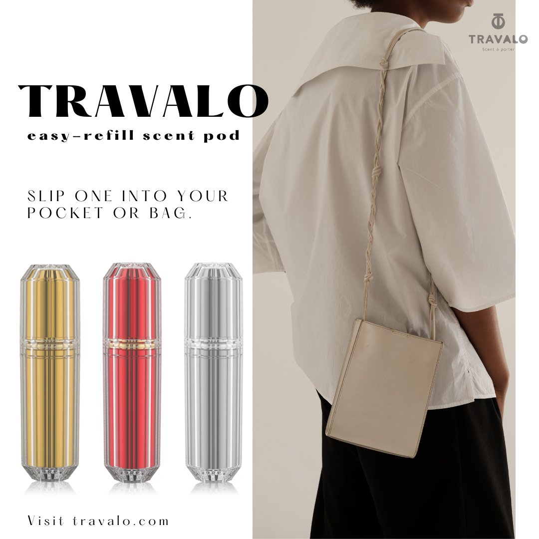 Travalo's tweet photo. Don't let a lack of fragrance ruin your day.
Travalo perfume atomizers are easy to carry and refill, so you can enjoy your favorite scent no matter where you are.

Add to cart now https://t.co/ZLPKVz4o1H

#TRAVALO #GIFT #PERFUME #ATOMISER #FREESHIP https://t.co/DQsUIhVvWx