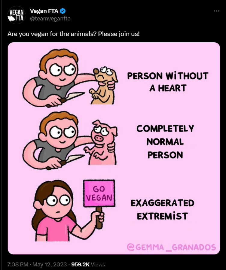 AquaticFlapper on Twitter "Ok?? I’m not anti vegan, but how the fuck