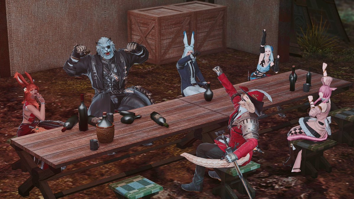 After winning #FamFeudXIV last Saturday, the crew thought we'd celebrate by liberating a country and feasting on the enemy's blood in Bozja, no sweat.