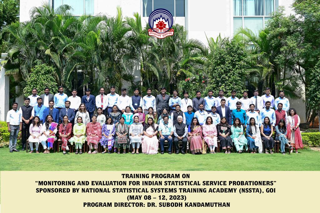 ASCIMEDIA's tweet photo. One Week Training Prog. on "Monitoring &amp; Evaluation for Indian Statistical Service Probationers" (Indian Statistical Service 2021 &amp; 2022 Batches) sponsored by NSSTA, GoI, at @ASCIMEDIA began on May 8 &amp; ran through May 12, 2023. The prog. dir.: Dr. Subodh @subodhk8.  @GoIStats https://t.co/jZpJvJ14de
