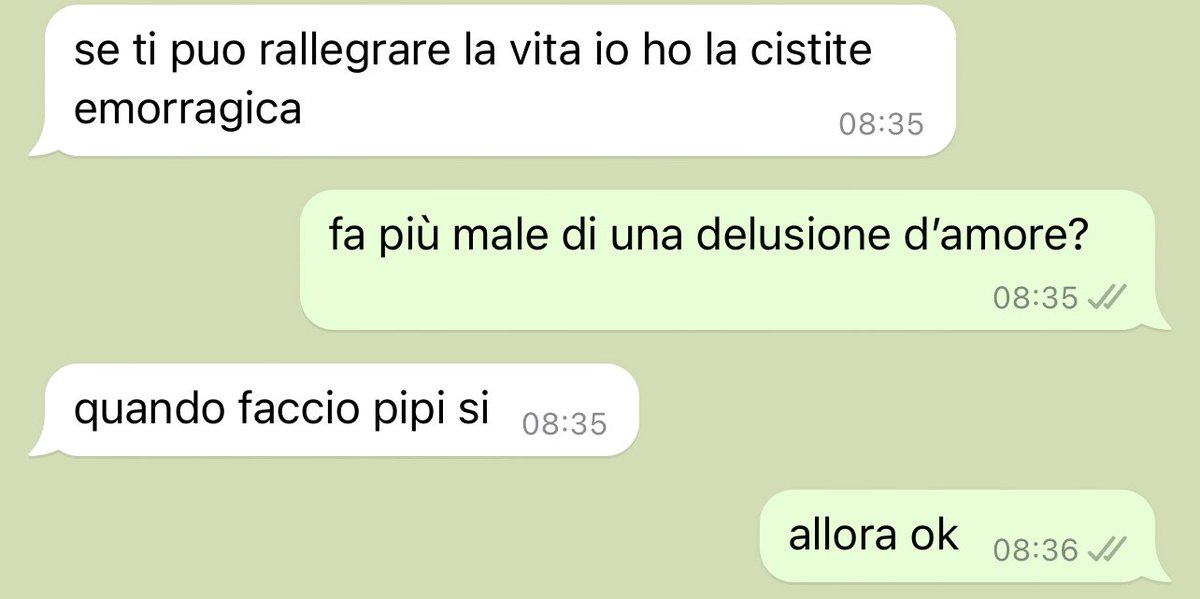Sheisnelson's tweet photo. “come stai?”
“bene grazie” https://t.co/jeoDOD6Qj0