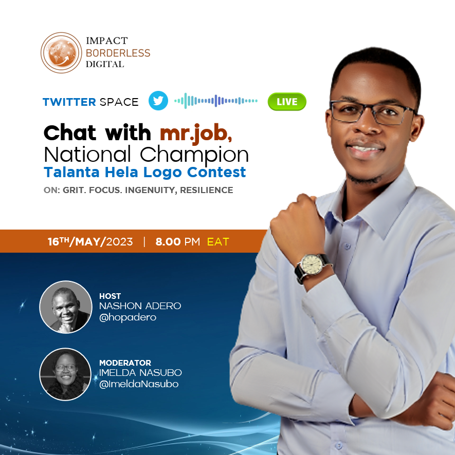 Slated to speak at the IBD Twitter Space tomorrow at 8.00 pm EAT. Hope you tune in. Click this, Set a reminder and intentionally join us then for an exchange of insights.

bit.ly/42XuXZu