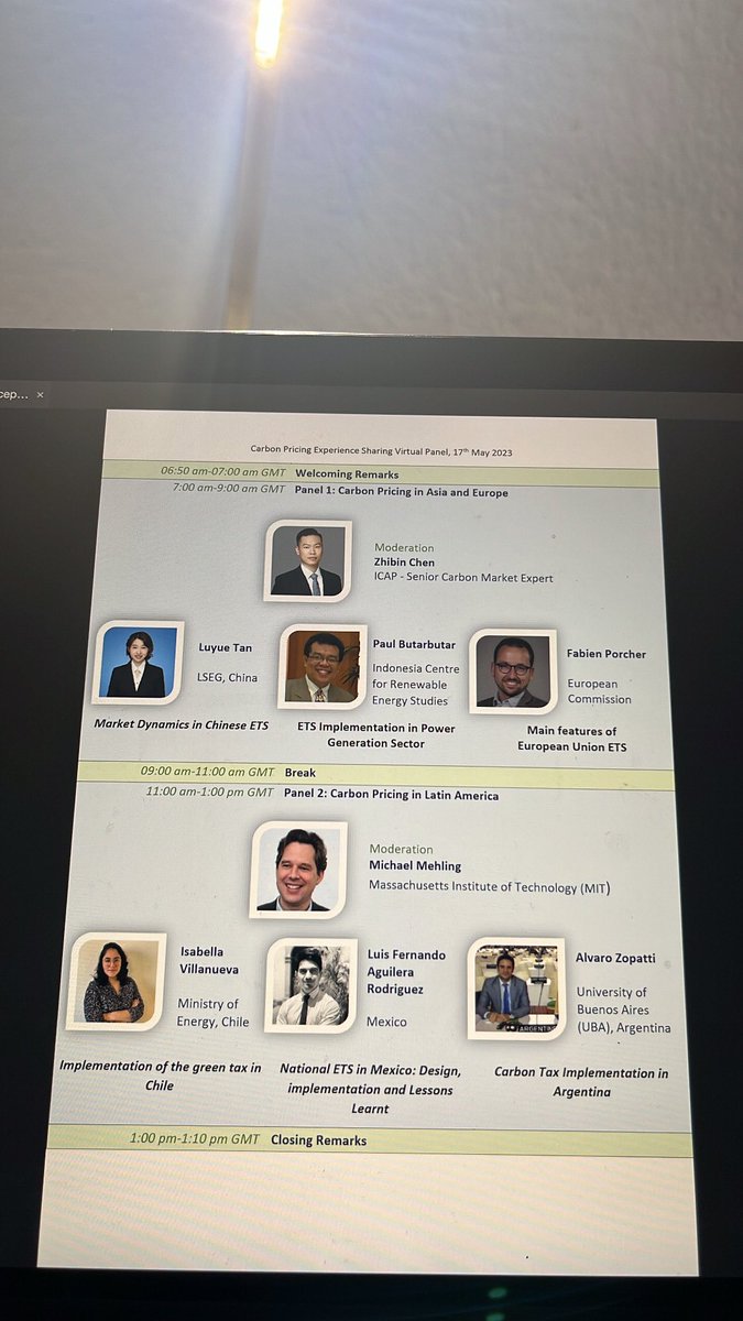 Carbon pricing policies are relevant to developing countries and for #Türkiye and The Directorate of Climate Change @csbgovtr_en this is clear. 

I am looking forward to participating in this virtual panel to discuss #emissionstrading together with experienced colleagues.