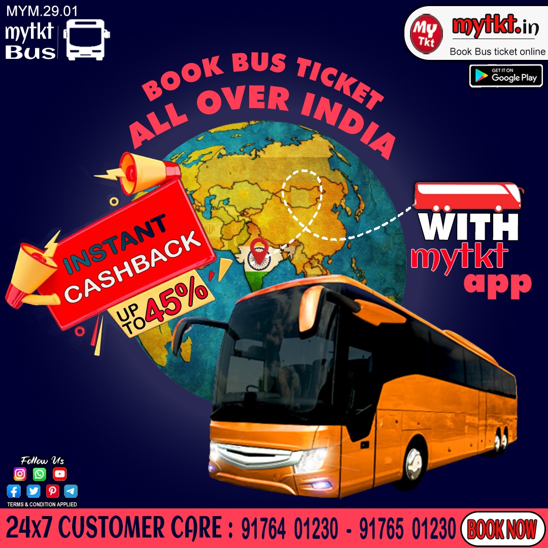 Book bus tickets all over India with MYTKT app
Find us on: play.google.com/store/apps/det…
#mytkt #travelling #travelling #enjoylife #traveler #trippyP #trippiebri #travelnews #Instant #offers #SummerVibes #vacationwear #holidayvibe #Tourism #trippy #all #over #India