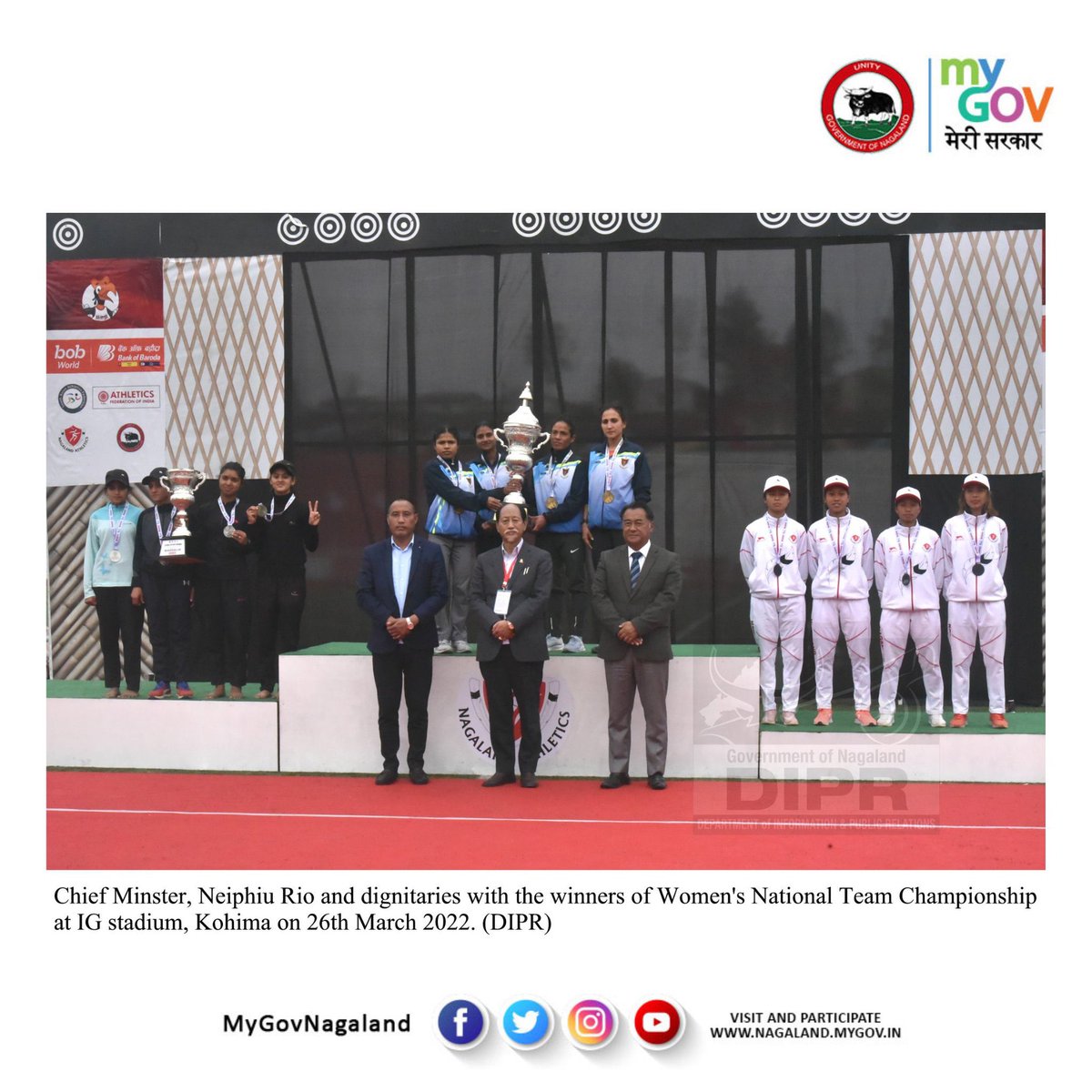 Let’s start the week with a Happy Memory. 

The Nagaland Women’s team won the Bronze Medal in the national team event when Kohima hosted the South Asian Cross Country Championships and the 56th National Cross Country Championships in 2022. 

They made all of us proud, reiterated