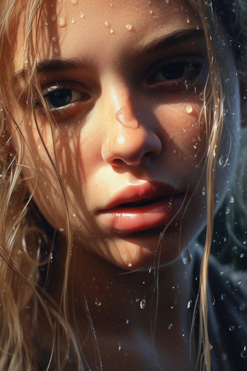 hombre on Twitter "head covered with water droplets 🔷 Drop your arts 🔷