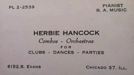 mickdeneeve's tweet image. Herbie Hancock&apos;s business card, 1960.
#herbiehancock #jazz #piano