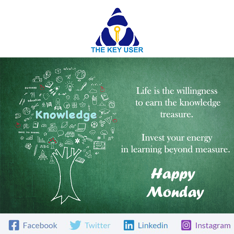 Keep going #strong to never go wrong.  
Open with a #smile and look at the #universe.  
Your #outlook becomes your #outcome.  
HAPPY MONDAY

Visit our website - thekeyuser.com

#thekeyuser #proiuvo #sap #mondayquote #motivationalquotes #motivationalquote #motivation