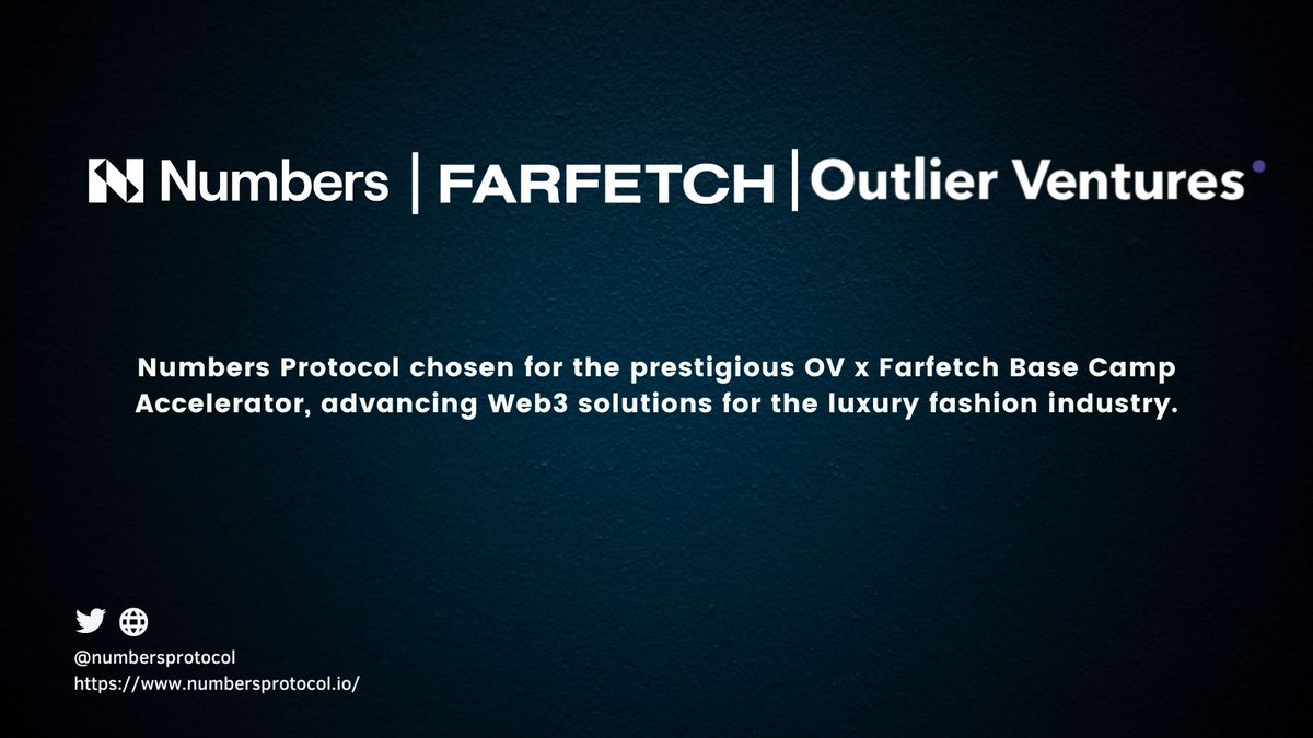 Akash93892149's tweet photo. 😍Congrats @numbersprotocol on being selected for @OVioHQ x @farfetch base camp accelerator! 🚀 Exciting times ahead shaping the future of #Web3 luxury commerce! 📷👀#dreamassembly #blockchain #NumbersProtocol $Num https://t.co/Jvurzgef9o