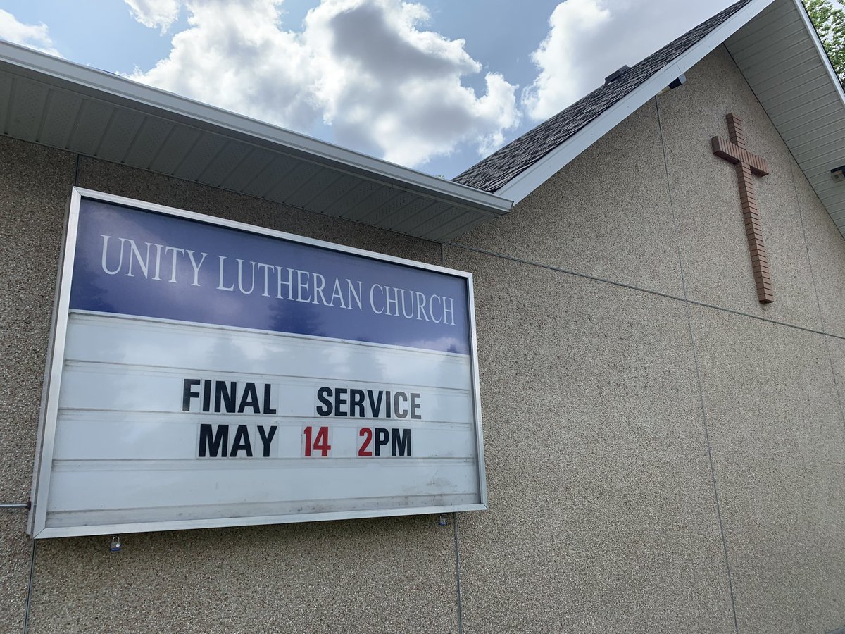 abtbishoplarry's tweet photo. A difficult, emotion-laden afternoon as we gathered for the final worship service and closing of Unity Lutheran, Medicine Hat. Thank you for your continued prayers. #abtsynod #myelcic https://t.co/eaf9FibOAX
