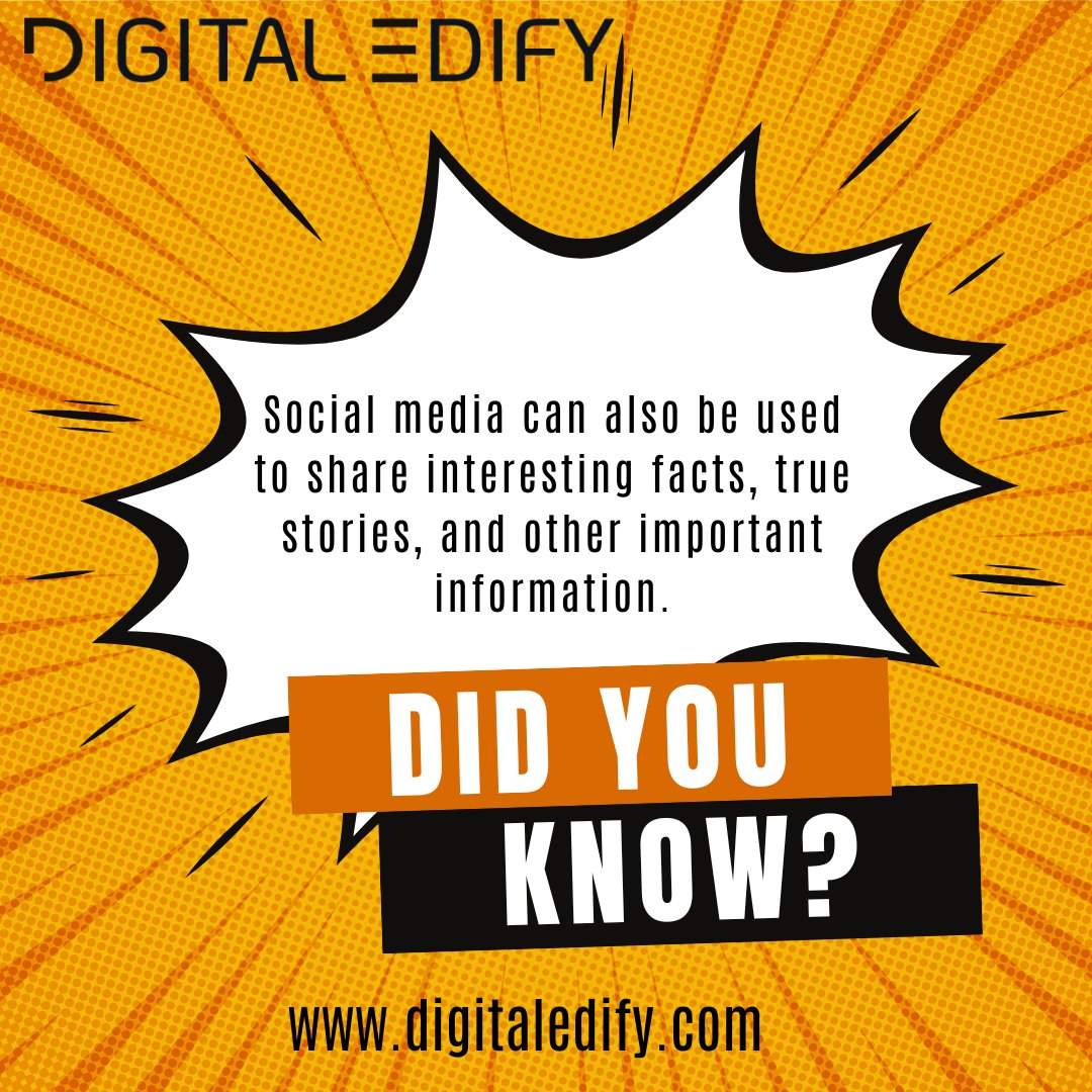 DigitalEdify's tweet photo. It is undenialble that with time social media has been transformed and took a place in our daily life. 

Fact of the day

Follow for more : @DigitalEdify 
.
.
#factofday #socialmedia #strategy #funfacts #digitalmarketing #socialmediamarketing #DE #transformation https://t.co/qZEhj7gb08