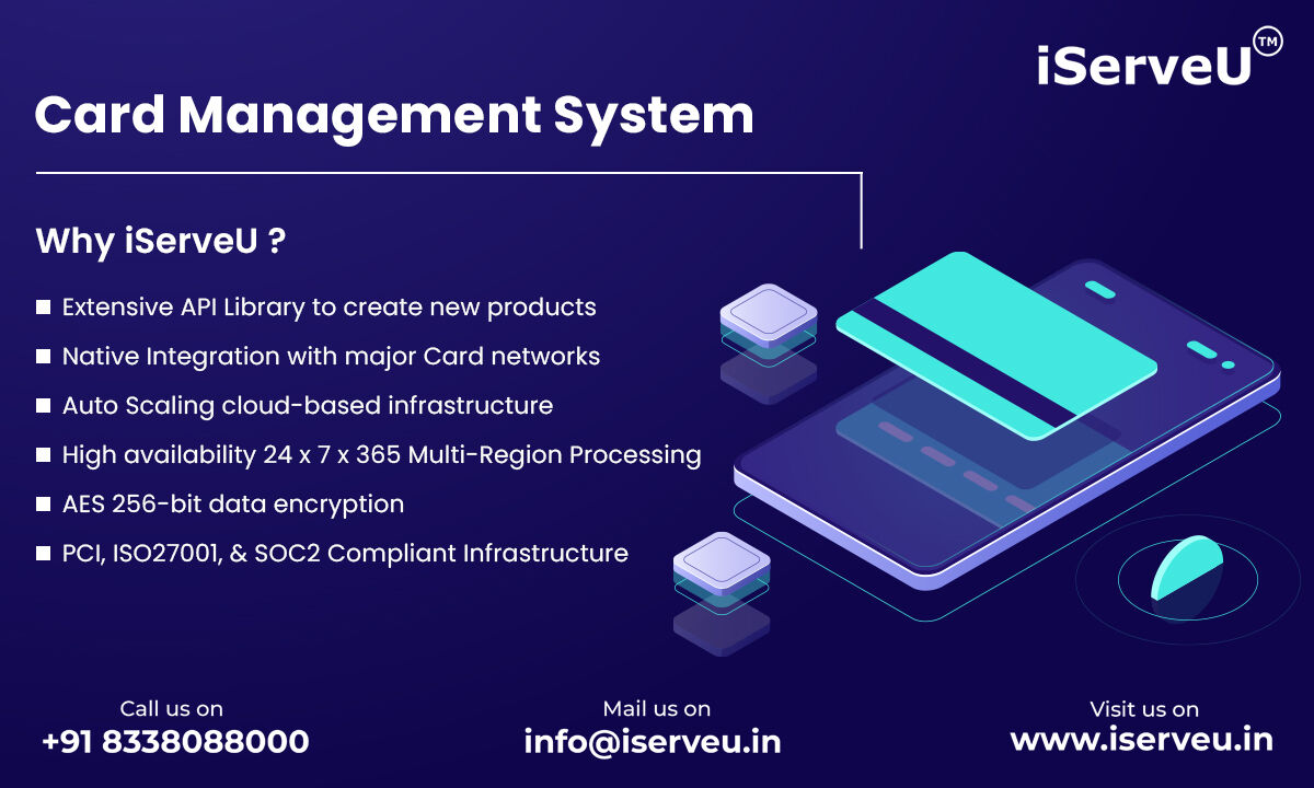 iServeUIndia's tweet image. The Card Management System is a tool that assists in managing payment card lifecycle, including design, account creation, production, distribution, transaction monitoring, and fraud prevention. Get in touch to know more about our offerings.
#iServeU #CardManagementSystem